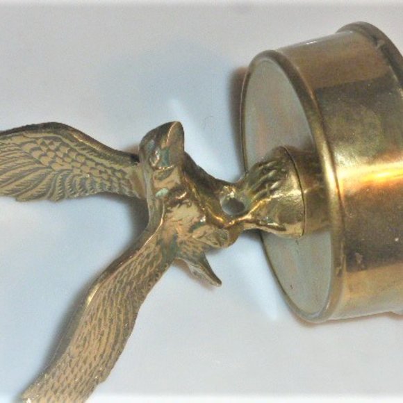 Giftcraft Vintage EAGLE MUSIC BOX Vintage Brass Eagle Wind Up Music Box Vintage - Picture 5 of 6